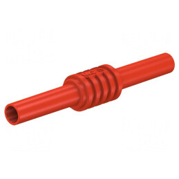 Adaptor Soclu Banană 4mm 32A 1kV 62.5mm Roșu Alamă | Electronic-mag.ro | Componente Electronice