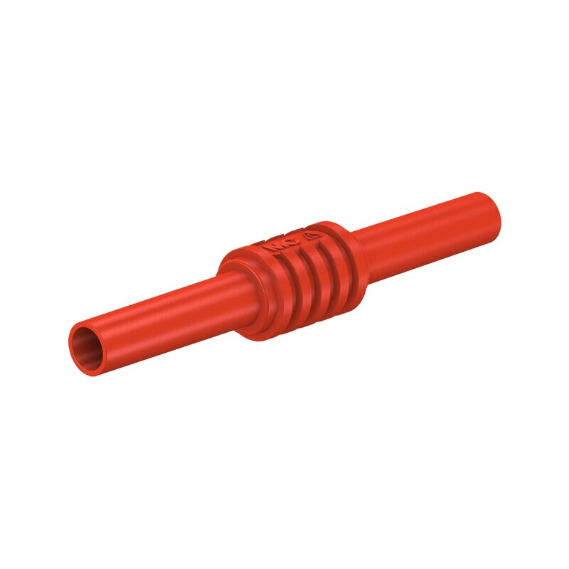 Adaptor Soclu Banană 4mm 32A 1kV 62.5mm Roșu Alamă | Electronic-mag.ro | Componente Electronice