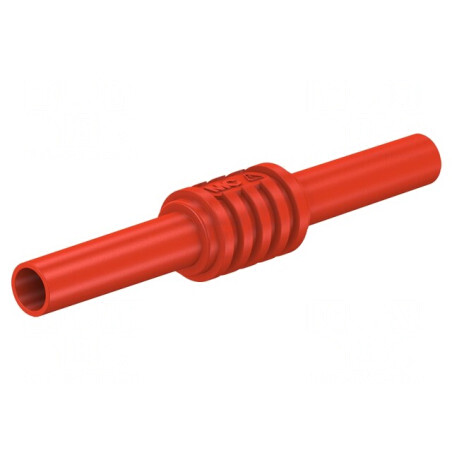 Adaptor Soclu Banană 4mm 32A 1kV 62.5mm Roșu Alamă | Electronic-mag.ro | Componente Electronice