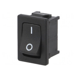 Comutator Basculant ON-OFF 10A 250V Negru | Electronic-mag.ro | Componente Electronice