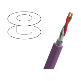 Cablu PROFIBUS Cu PVC Violet 30V
