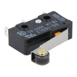 Microîntrerupător SNAP ACTION 10A 250VAC cu manetă și rolă | Electronic-mag.ro | Componente Electronice