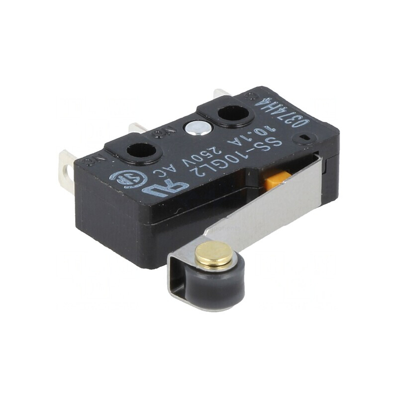 Microîntrerupător SNAP ACTION 10A 250VAC cu manetă și rolă | Electronic-mag.ro | Componente Electronice