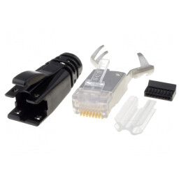 Mufă RJ45 Ecranată 8p8c IDC Crimpată | Electronic-mag.ro | Componente Electronice