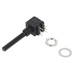 Potențiometru Stereo Axial 100Ω 200mW THT 6mm Plastic | Electronic-mag.ro | Componente Electronice