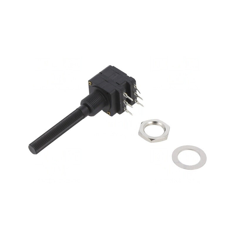 Potențiometru Stereo Axial 100Ω 200mW THT 6mm Plastic | Electronic-mag.ro | Componente Electronice
