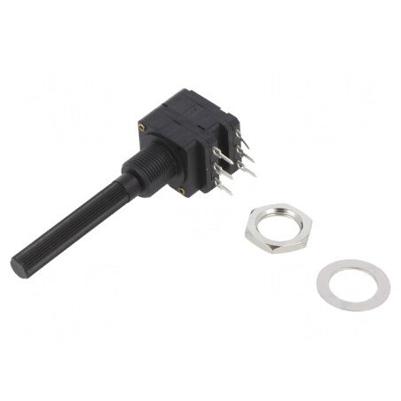 Potențiometru Stereo Axial 100Ω 200mW THT 6mm Plastic | Electronic-mag.ro | Componente Electronice