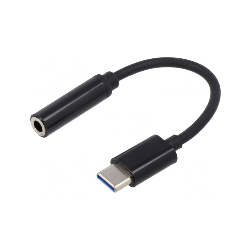 Adaptor USB-C la Jack 3,5mm Alb 0,12m | Electronic-mag.ro | Componente Electronice