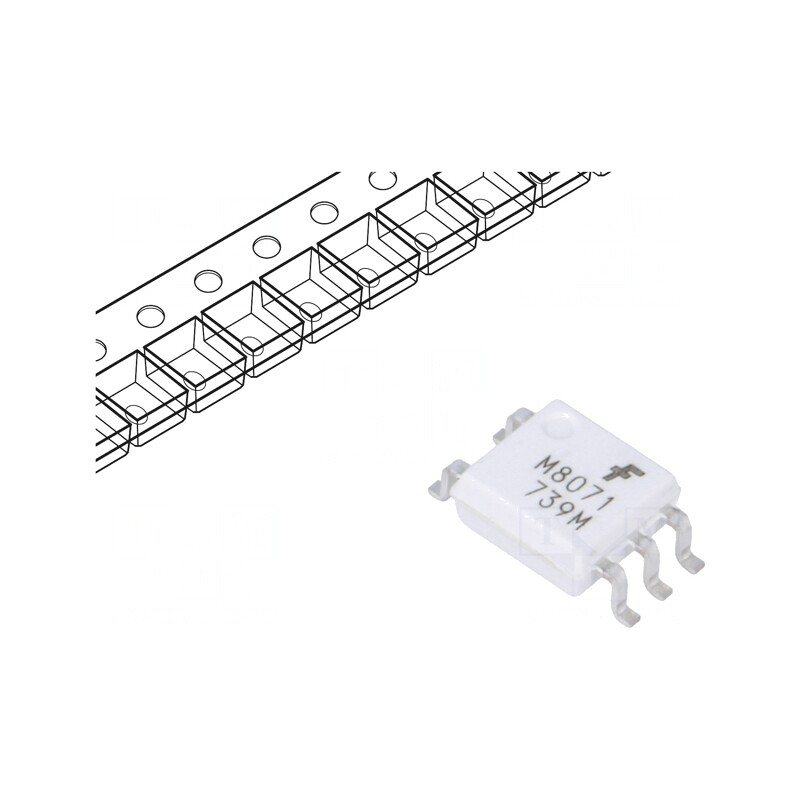Optocuplor SMD 5 Pin 20Mbps 3.75kV | Electronic-mag.ro | Componente Electronice
