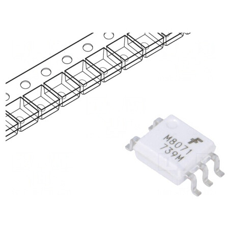 Optocuplor SMD 5 Pin 20Mbps 3.75kV | Electronic-mag.ro | Componente Electronice