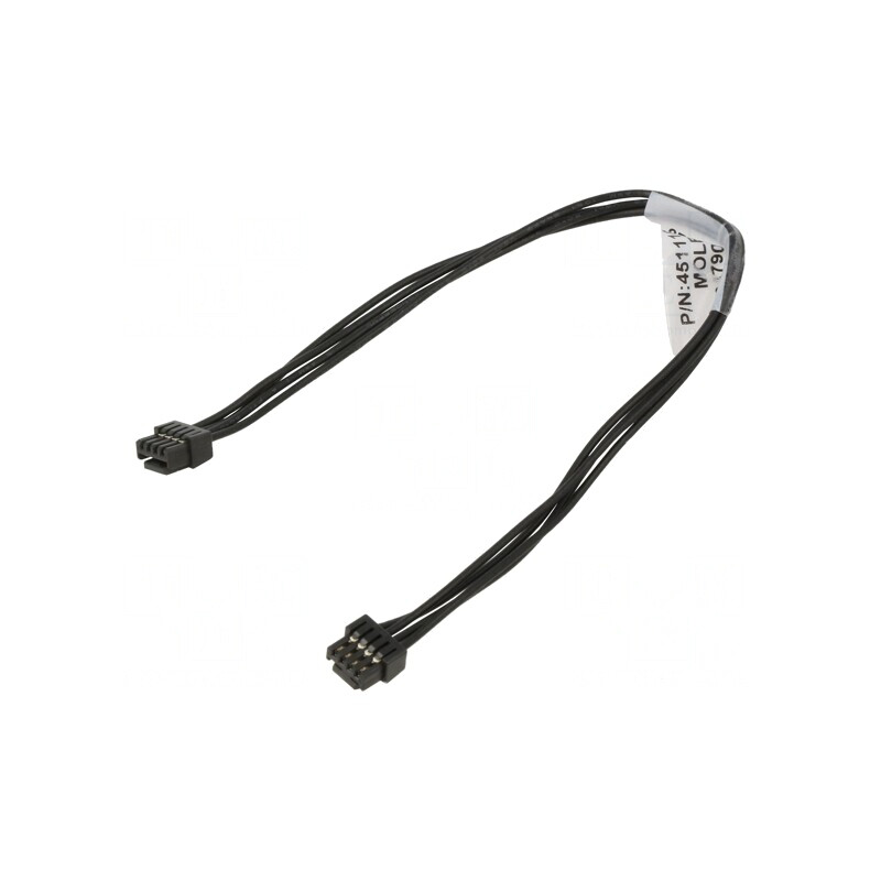 MicroLock Plus Cable Negru 150mm 4-Ckt | Electronic-mag.ro | Componente Electronice