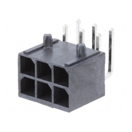 Soclu cablu-placă Mega-Fit 5,7mm 6 pini 23A THT | Electronic-mag.ro | Componente Electronice