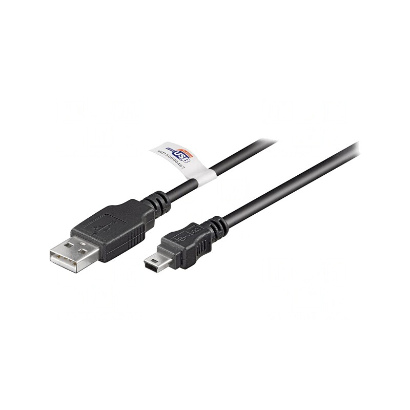 Cablu USB 2.0 A la Mini B 1.8m Negru | Electronic-mag.ro | Componente Electronice Cablu USB 2.0 A la Mini B 1.8m Negru | Electronic-mag.ro | Componente Electronice