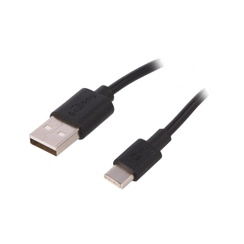 Cablu USB 2.0 USB-A la USB-C 0,5m Negru | Electronic-mag.ro | Componente Electronice Cablu USB 2.0 USB-A la USB-C 0,5m Negru | Electronic-mag.ro | Componente Electronice