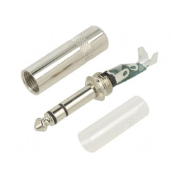 Mufă Jack 6,3mm Stereo Tată 3 Piste Drept 7,6mm | Electronic-mag.ro | Componente Electronice