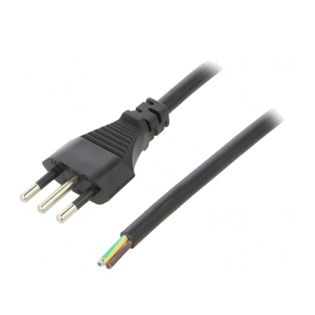 Cablu Electric PVC 1m Negru 10A 3x1mm2 | Electronic-mag.ro | Componente Electronice