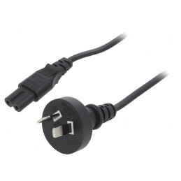 Cablu Alimentare 1,8m 2x0,75mm2 IEC C7 PVC | Electronic-mag.ro | Componente Electronice
