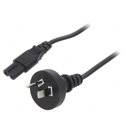 Cablu Alimentare 1,8m 2x0,75mm2 IEC C7 PVC | Electronic-mag.ro | Componente Electronice