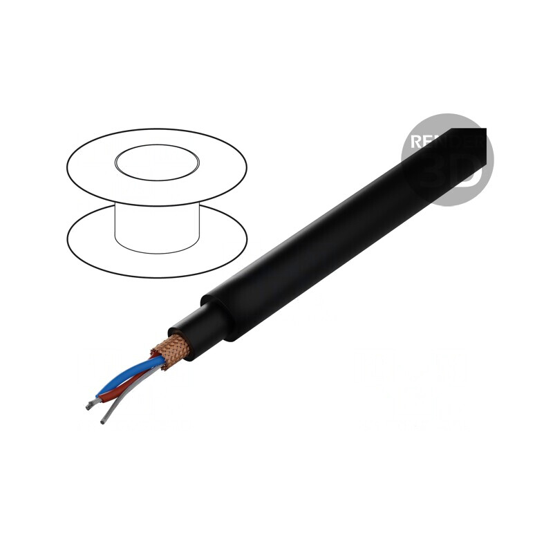 Cablu DMX Negru 100m 110Ω | Electronic-mag.ro | Componente Electronice