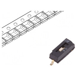 Comutator DIP-SWITCH 1 Secțiune OFF-ON 0,025A 24VDC | Electronic-mag.ro | Componente Electronice