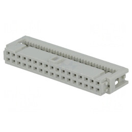Mufă IDC mamă 34 pini pentru cablu-bandă 1,27mm 2,54mm | Electronic-mag.ro | Componente Electronice