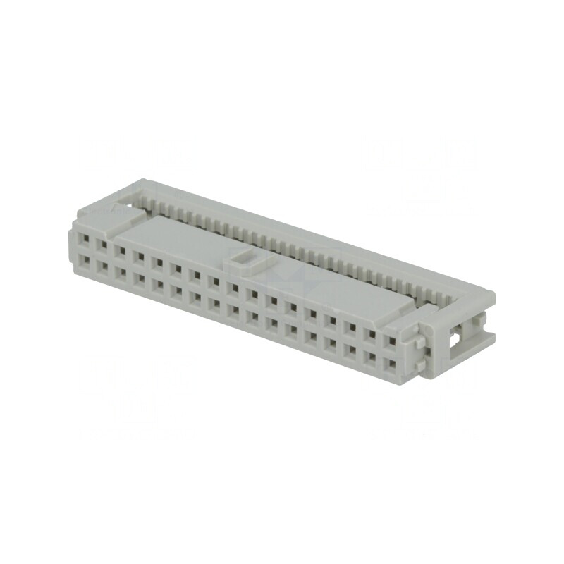 Mufă IDC mamă 34 pini pentru cablu-bandă 1,27mm 2,54mm | Electronic-mag.ro | Componente Electronice Mufă IDC mamă 34 pini pentru cablu-bandă 1,27mm 2,54mm | Electronic-mag.ro | Componente Electronice