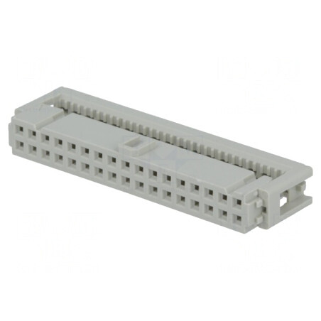 Mufă IDC mamă 34 pini pentru cablu-bandă 1,27mm 2,54mm | Electronic-mag.ro | Componente Electronice