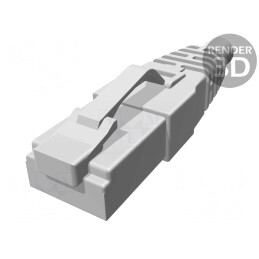 Mufă RJ45 Cat 6a Ecranat 8p8c 28-24AWG | Electronic-mag.ro | Componente Electronice