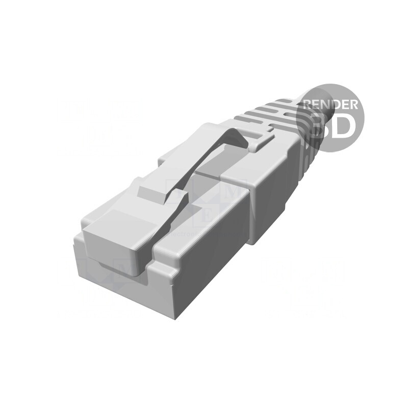 Mufă RJ45 Cat 6a Ecranat 8p8c 28-24AWG | Electronic-mag.ro | Componente Electronice
