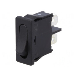 Comutator Rocker SPST OFF-ON 6A 250V Negru IP40 | Electronic-mag.ro | Componente Electronice
