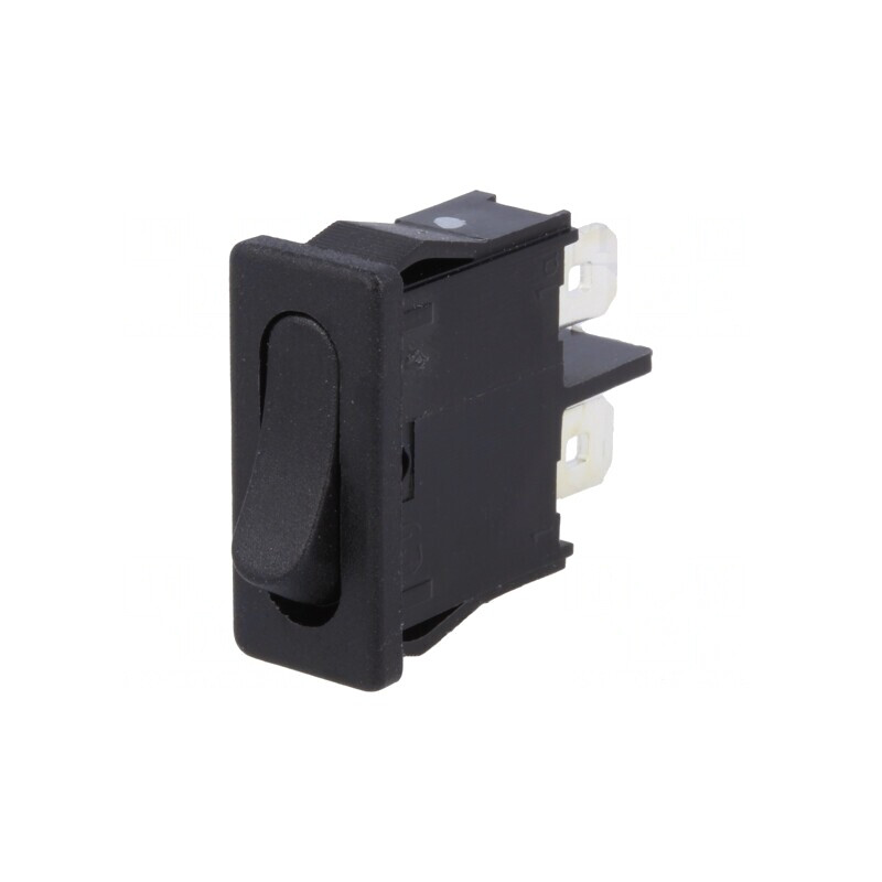 Comutator Rocker SPST OFF-ON 6A 250V Negru IP40 | Electronic-mag.ro | Componente Electronice