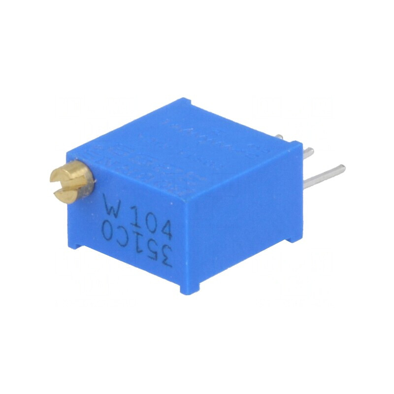 Potentiometru Multitura 100kΩ 500mW THT ±10% | Electronic-mag.ro | Componente Electronice
