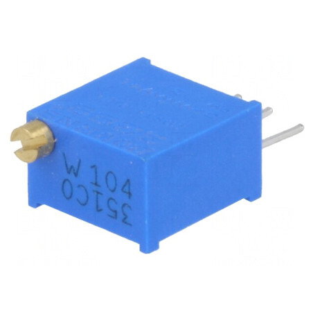 Potentiometru Multitura 100kΩ 500mW THT ±10% | Electronic-mag.ro | Componente Electronice