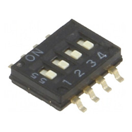 Comutator DIP-SWITCH 4 Secțiuni ON-OFF 24V | Electronic-mag.ro | Componente Electronice