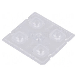 Lentilă LED pătrată transparentă 6.1mm | Electronic-mag.ro | Componente Electronice