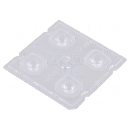 Lentilă LED pătrată transparentă 6.1mm | Electronic-mag.ro | Componente Electronice