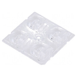 Lentilă LED pătrată 9mm transparentă | Electronic-mag.ro | Componente Electronice