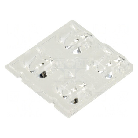 Lentilă LED pătrată transparentă 7,8mm | Electronic-mag.ro | Componente Electronice