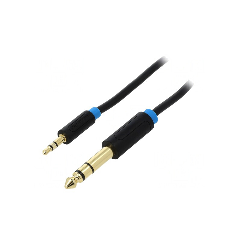 Cablu Audio Jack 3,5mm la 6,3mm Aurit 2m | Electronic-mag.ro | Componente Electronice