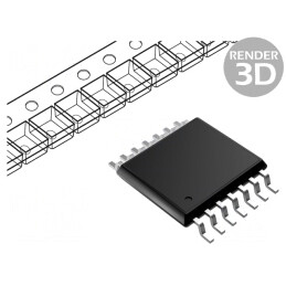 Microcontroler TSSOP14 I2C JTAG SPI 1.8-3.6VDC