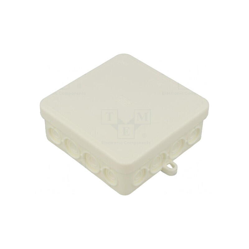 Cutie de conexiuni IP55 100x100x40mm albă | Electronic-mag.ro | Componente Electronice