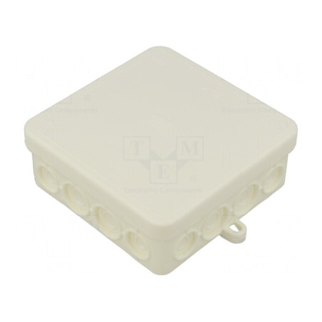 Cutie de conexiuni IP55 100x100x40mm albă | Electronic-mag.ro | Componente Electronice