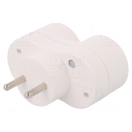 Conector Alimentare AC Splitter 2P 250V 16A Rotund | Electronic-mag.ro | Componente Electronice