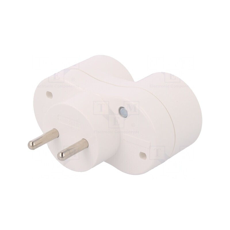 Conector Alimentare AC Splitter 2P 250V 16A Rotund | Electronic-mag.ro | Componente Electronice