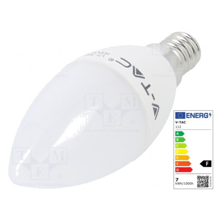 Lampa LED E14 7W 4000K Alb Neutru | Electronic-mag.ro | Componente Electronice