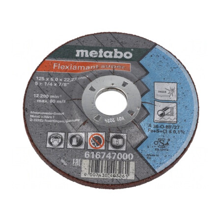 Disc de șlefuire 125mm 22.2mm 6mm | Electronic-mag.ro | Componente Electronice