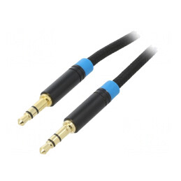 Cablu Audio Jack 3.5mm 3pin Aurit 1m | Electronic-mag.ro | Componente Electronice