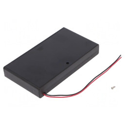 Suport Baterii AA 8x cu Cabluri 150mm Negru | Electronic-mag.ro | Componente Electronice
