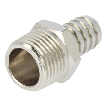 Racord push-in ştuţ alamă nichelată 1/2 14mm | Electronic-mag.ro | Componente Electronice