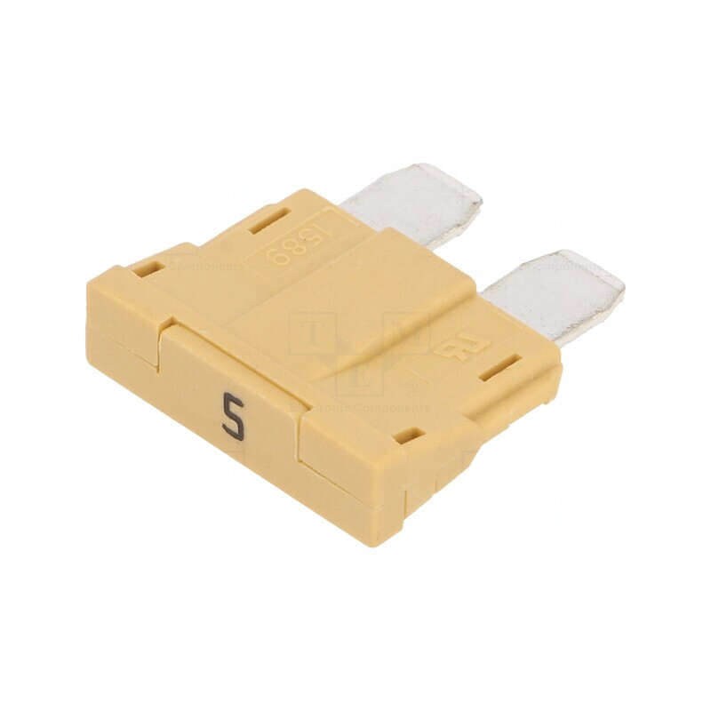Siguranță Auto 5A 250VAC 58VDC 19mm UNIVAL | Electronic-mag.ro | Componente Electronice
